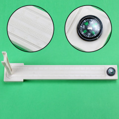 科技小製作日昝 圭表 規表太陽鐘模型 赤道日規DIY材料 科教玩具