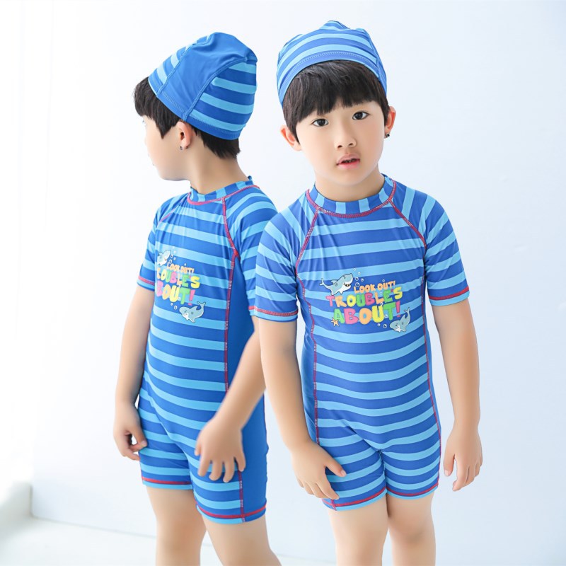 Children's swimwear for swimming for training with zipper for boys