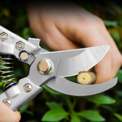 Yingcai zinc alloy garden scissors SK5 stainless steel large diameter powerful pruning shears flower branches fruit tree thick branch garden shears