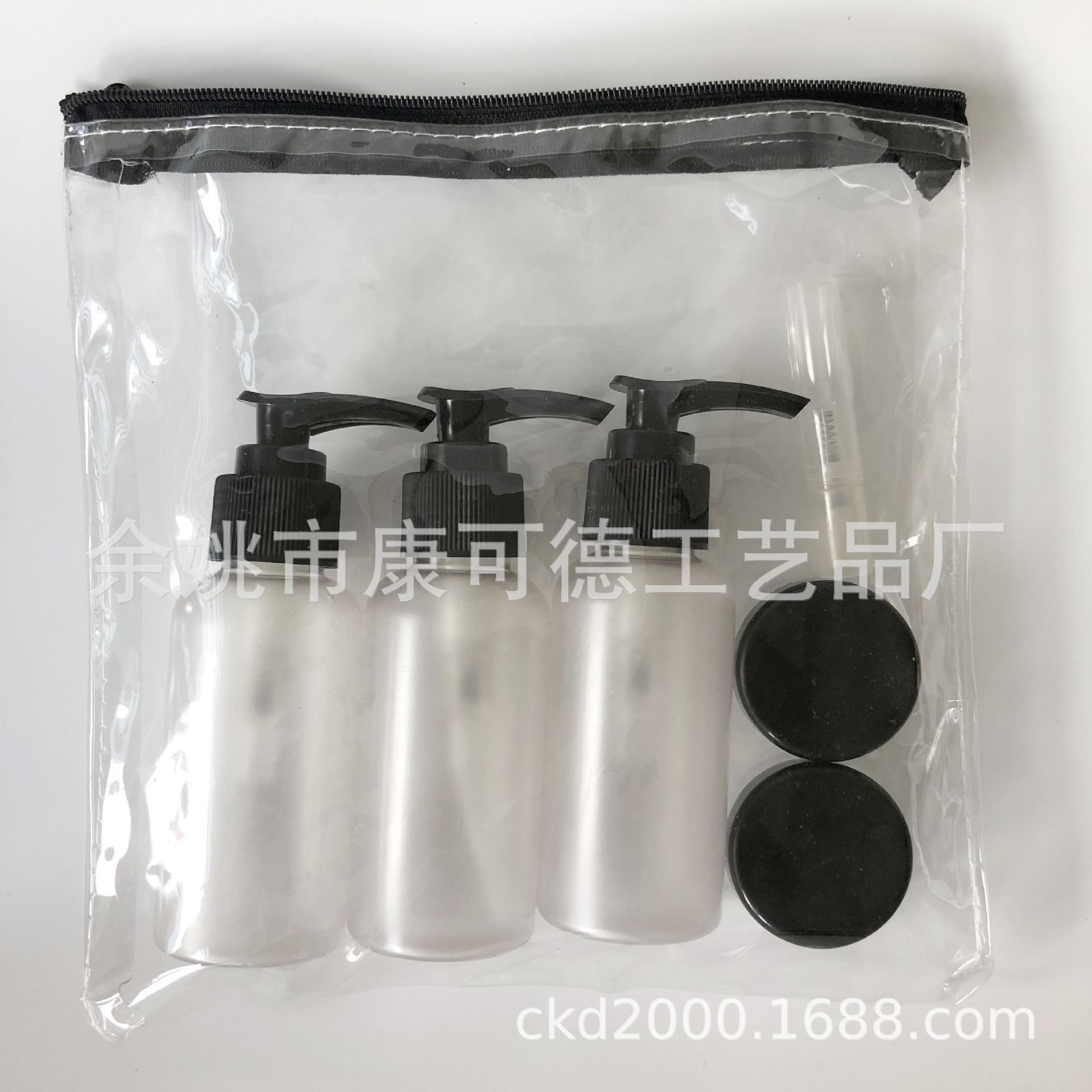 PET磨砂喷雾瓶 乳液泵瓶 塑料面霜瓶，外出旅行套装瓶