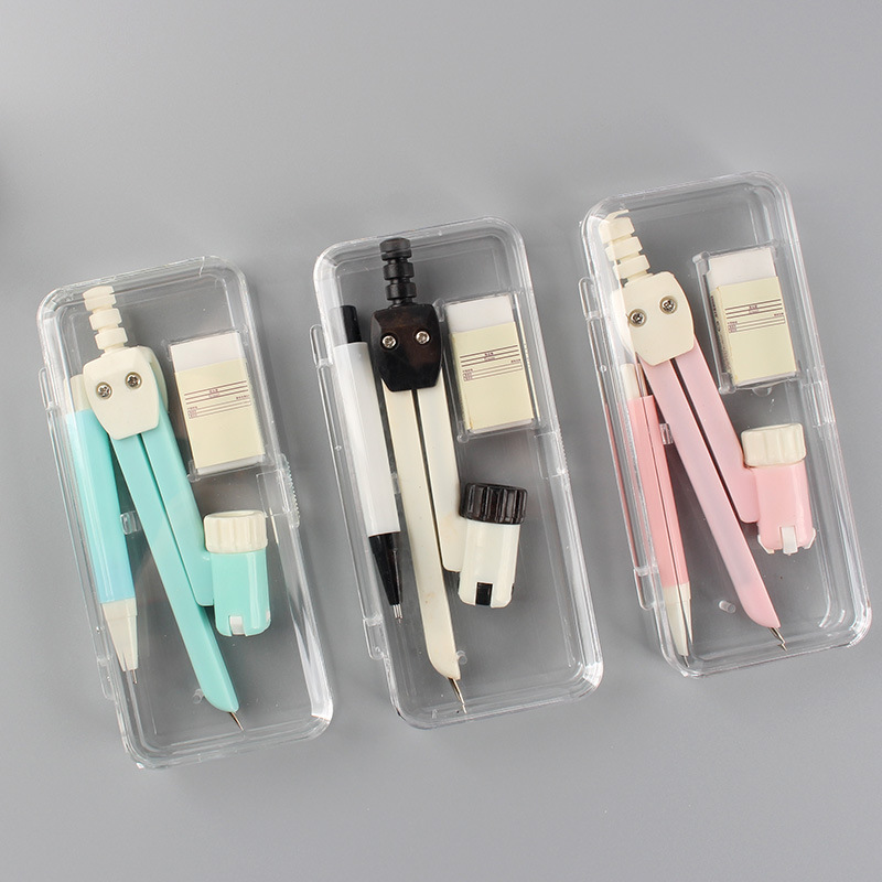 Fresh automatic set, transparent plastic Japanese eraser