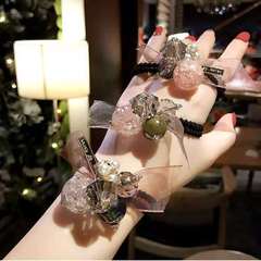 Wholesale New Fashion Head Accessories Cute Lace Bow Hair Ties Rave Elegant Style Hair Bands Hair Accessories