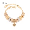 Metal golden bead bracelet, Amazon, wholesale