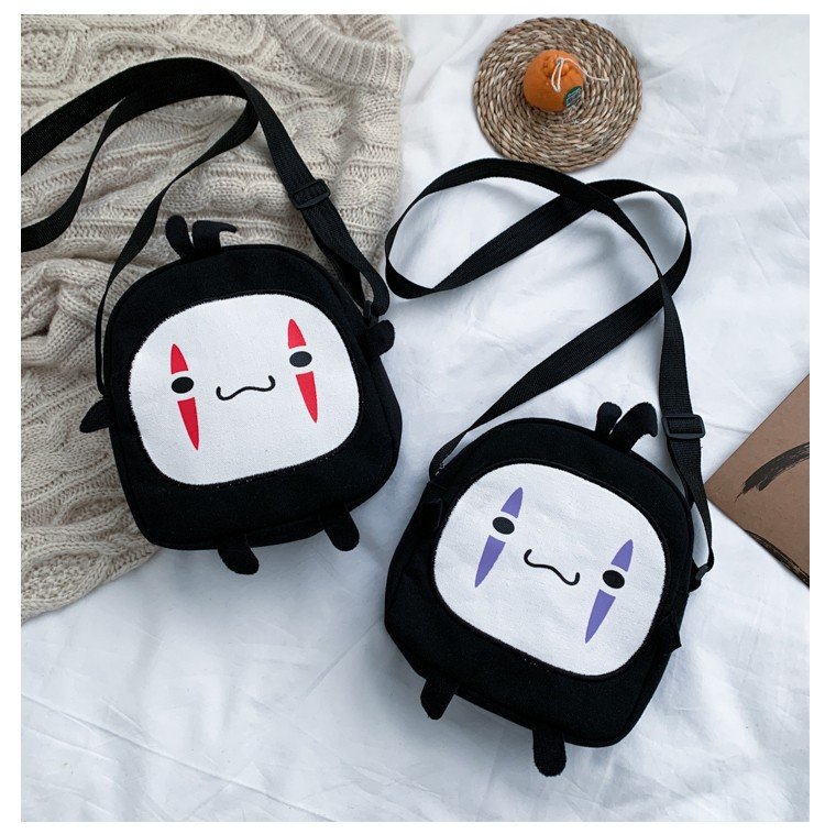 162g Weight Canvas Lining Material Zipper Closure Type Single Shoulder Strap Strap Type Crossbody Bag Bags Type Casual, Shopping Occasion Canvas Material Cartoon Pattern All Seasons Season Women's Gender Cute Style Medium Size Women's Medium Canvas Cartoon Cute Zipper Crossbody Bag 13