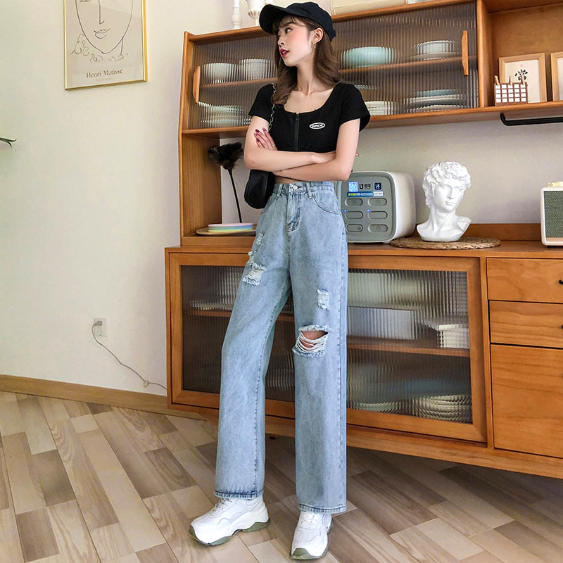 Pantalon léger femme en cow-boy - Ref 3430151 Image 1