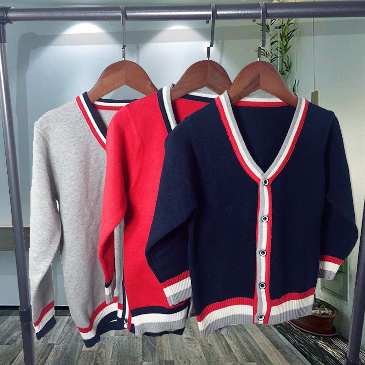 Japanese College Wind JK uniform V-neck Cardigan sweater school uniform Jersey Cotton Long sleeve coat Sweater customized