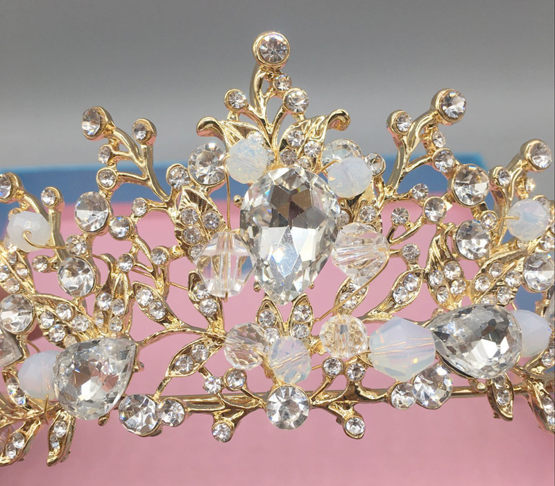 170g Weight Crown Hair Accessories Type 1 Piece Quantity Wedding, Engagement Occasion Alloy Material Crown Pattern All Seasons Season Women's Gender Plating Design Elegant, Streetwear Style Elegant Streetwear Women's Crown Alloy Plating Crown 10