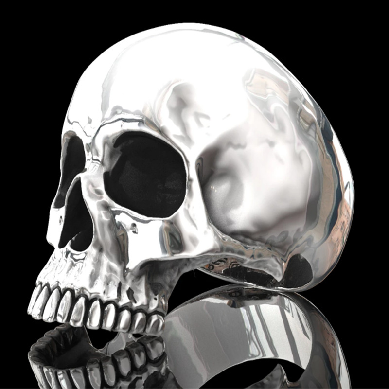 Gothic Skull Alloy Men's Rings display picture 4