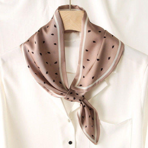 Korean spring and autumn new style literary scarf for women, fashionable and decorative scarf with sun protection silk scarf wholesale