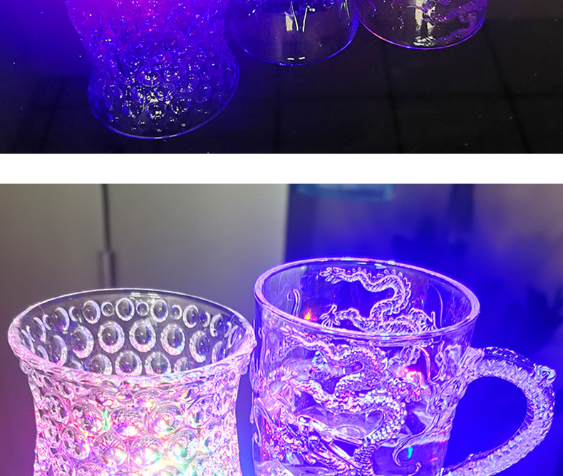 Mode Bier Steins Ananas Herz Geformt Geschenk Wasser Sensing Luminous Tasse display picture 2