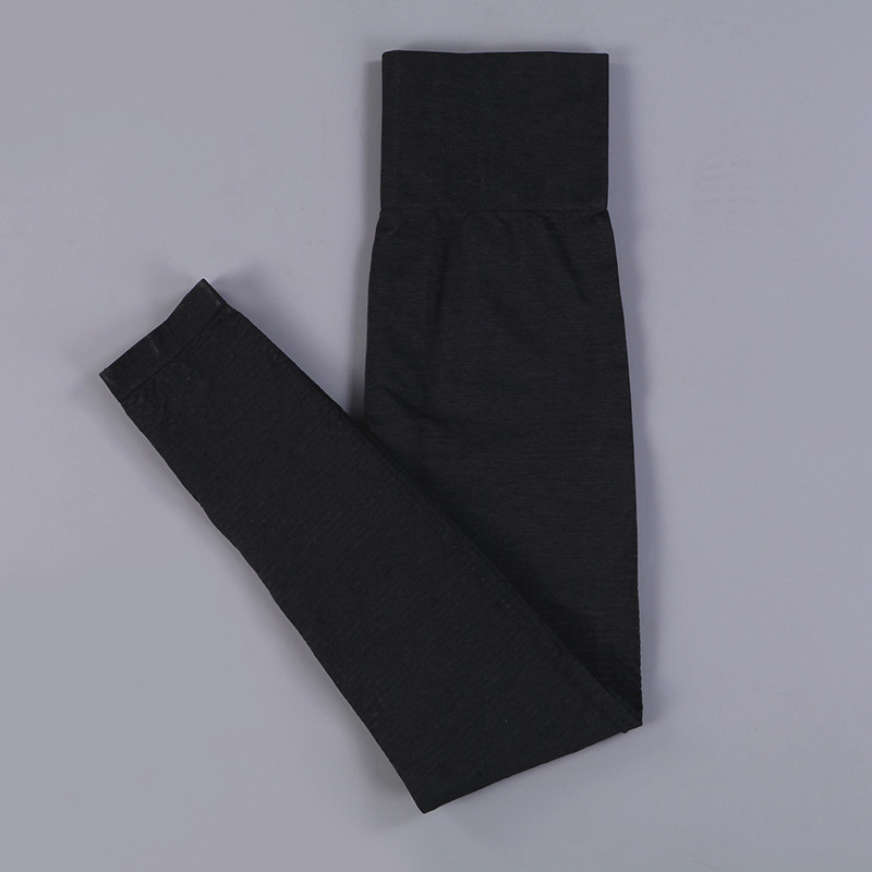 Pantalones de yoga de cintura alta jacquard NSXER79796