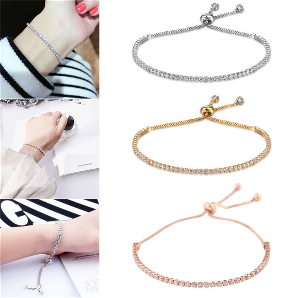 Fashion Geometric Alloy Plating Zircon Women's Bracelets display picture 2