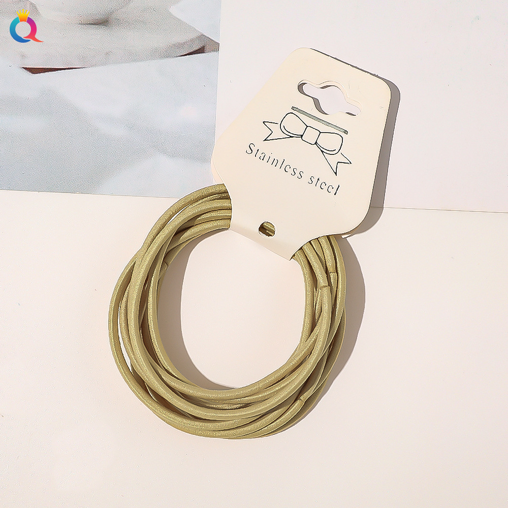 Women's Simple Style Solid Color Cloth Rubber Band display picture 7