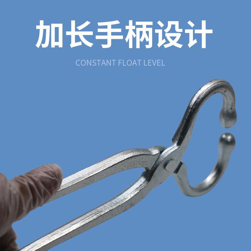 Veterinaria vinculante tracción alicates de Nariz de ganado forjado producción de acero esférico diseño de la nariz de la tarjeta estabilizador de ganado mango largo alicates de Nariz de ganado