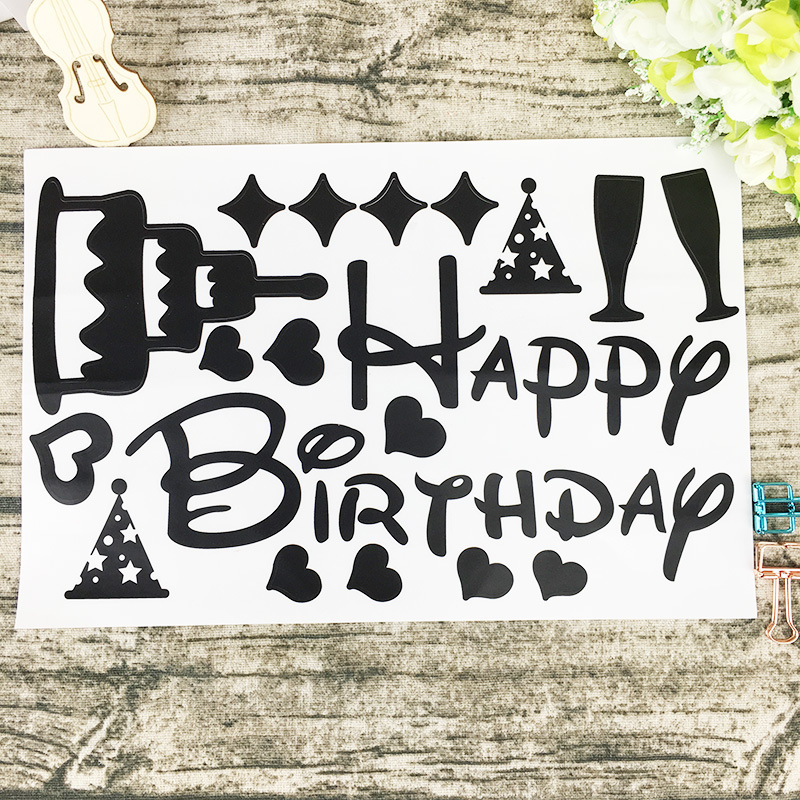 蛋糕黑色带花朵