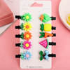 Hair accessory, children's cute hairgrip, fruit hairpins, card holder, set, no hair damage, Korean style