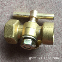 批发黄铜压力表三通旋塞阀 内螺纹手柄全铜手动放水旋塞 大小体