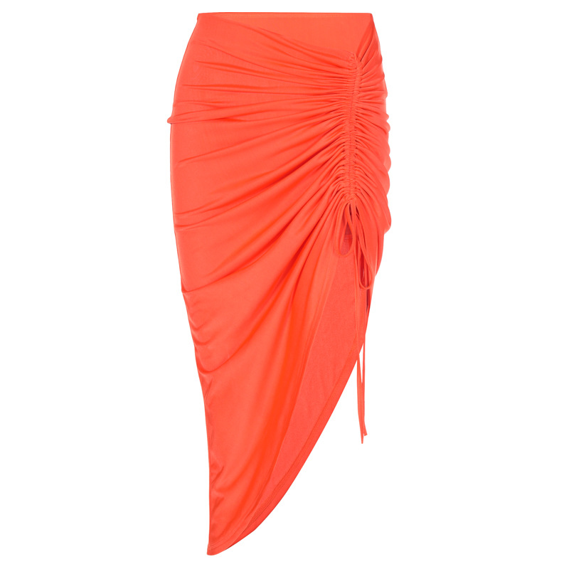 Slim Slimming Drawstring Skirt in Skirts