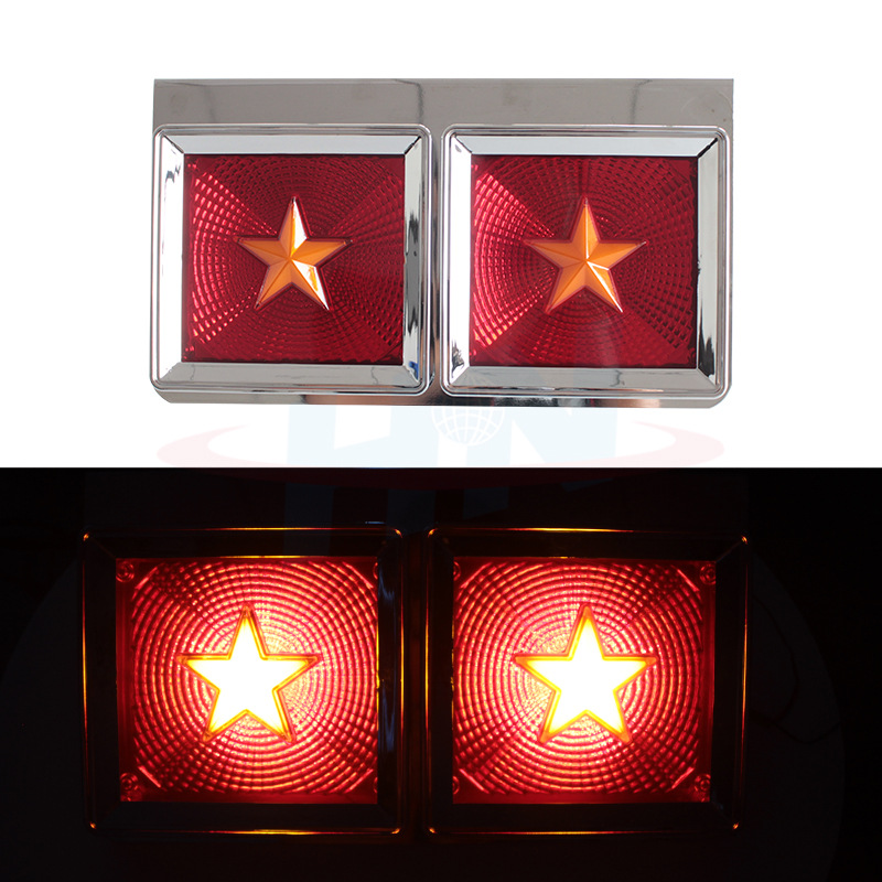 Comercio exterior Venta caliente japonés universal pesado camión remolque luz trasera luz de freno luz de giro 24V LED