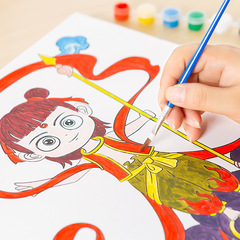 Children's Fun Drawing and Coloring Paint, Watercolor Painting, Handmade DIY Watercolor Filling, Decorative Painting