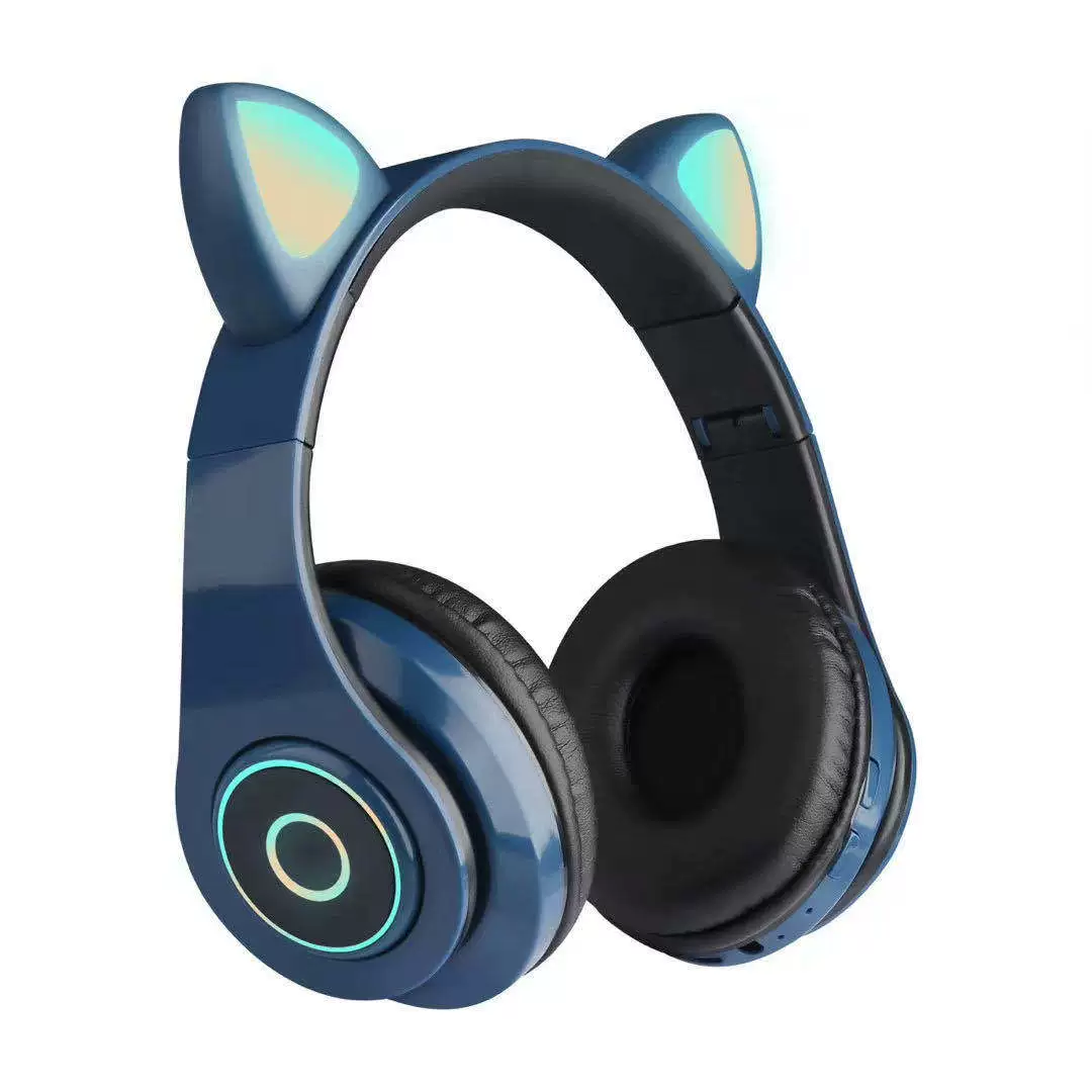 Специальные ушки кота со светящейся гарнитурой, Bluetooth гарнитура, милая подсветка ушей кота, беспроводная Bluetooth гарнитура