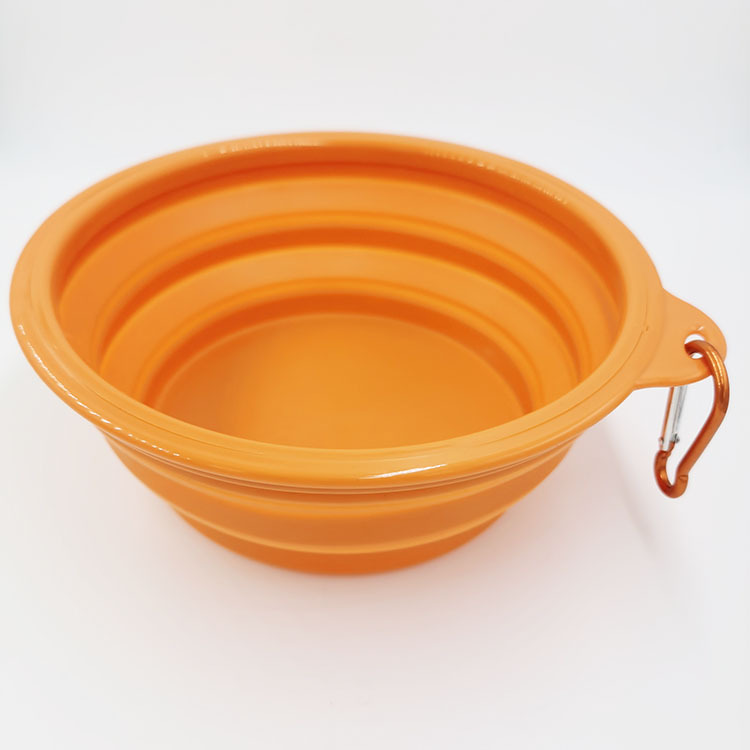 Suministro directo de fábrica Grande TPE plegable silicona Pet Bowl perro tazón agua potable portátil suministros para mascotas al por mayor