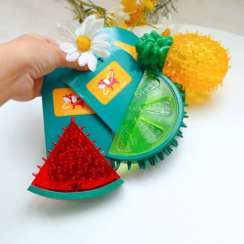 Amazon Pet Teething Cooling Chewing Glue Sound Frozen Summer Dog TPR Chewable Toy Collection