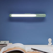 現代簡約LED小夜燈 充電宿舍閱讀燈鏡前化妝補光燈床頭夾子長條燈