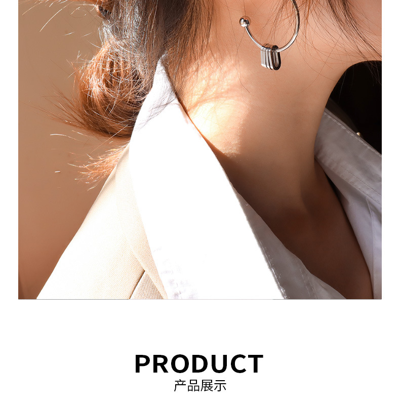 Boucles D&#39;oreilles Asymétriques Zircon display picture 7