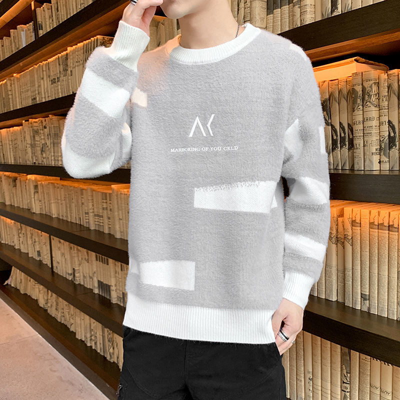 Autumn and winter new pattern T-shirts keep warm sweater Teenagers College wind Easy student Sweater Mink cashmere Sweater