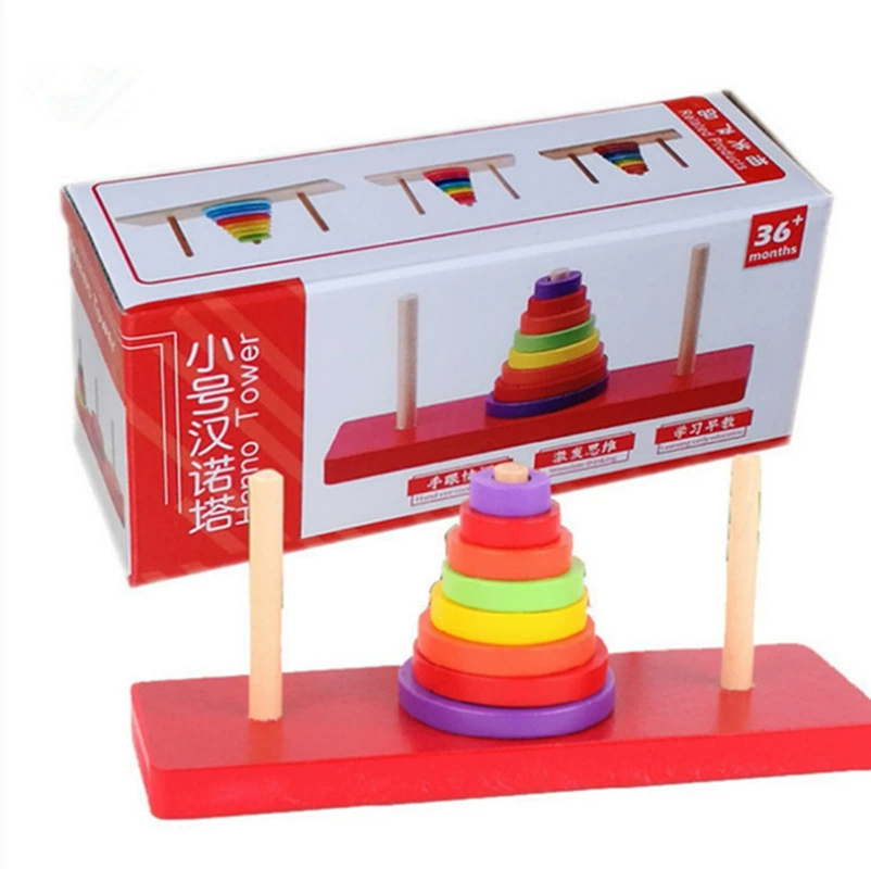 Деревянная игрушка, башня Ханоя, конструктор для взрослых