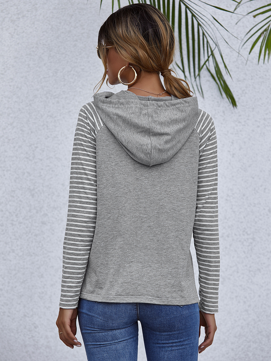 autumn and winter hooded top women's casual thin sweater NSAL6705