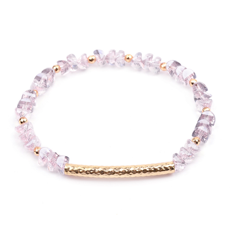 1 Piece Quantity Simple Style Geometric Beaded Crystal Beaded Bracelets Wholesale