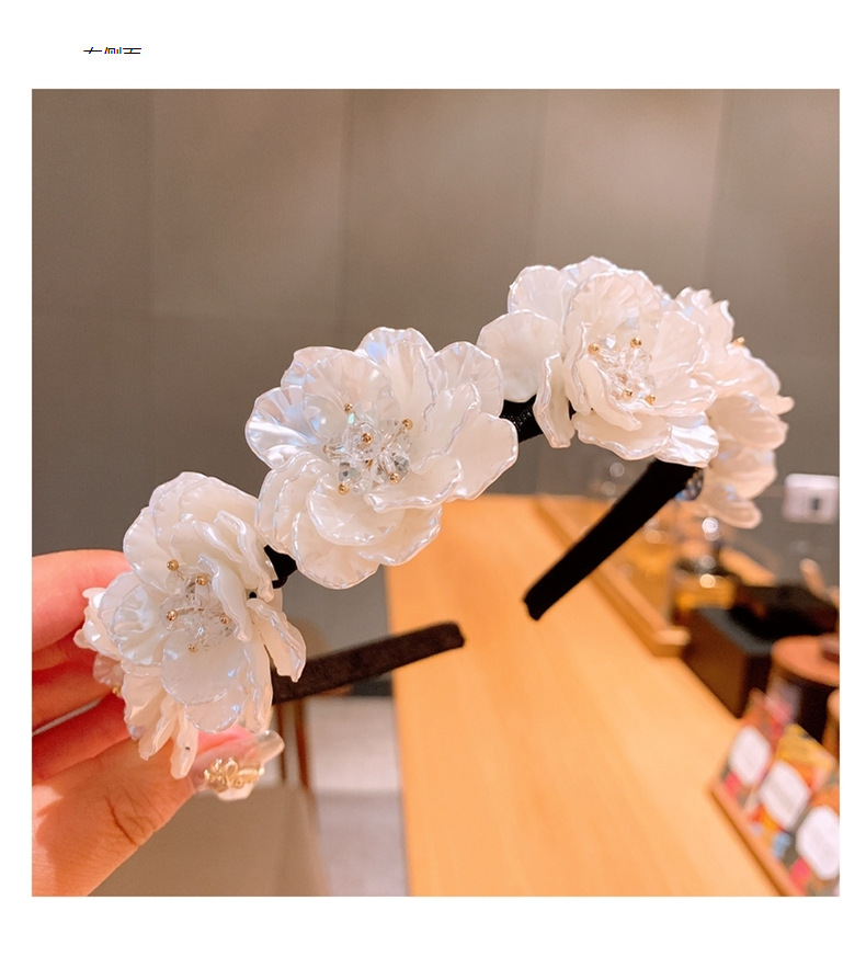 Neues Koreanisches Stirnband Retro Kleine Duftende Muschel Blume Weiße Fee Temperament Stirnband Haarnack Schmuck Frauen display picture 10