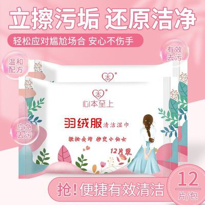 羽绒服湿巾清洁剂去污免洗衣物湿巾羽绒服专用剂清洁湿巾|ru