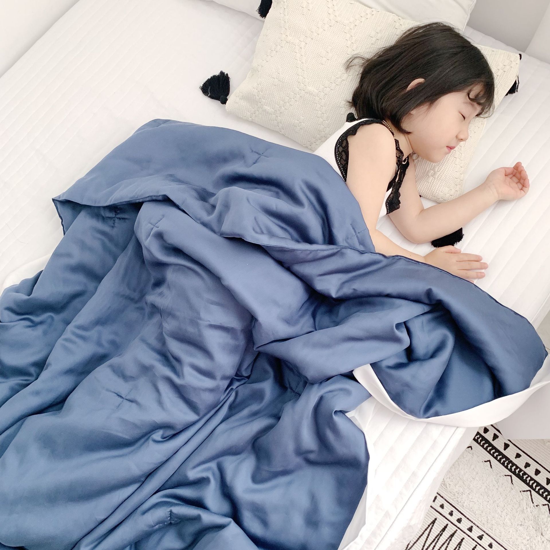 天丝夏凉被双人冰丝空调被薄款夏季被子莫代尔儿童单人夏被可机洗