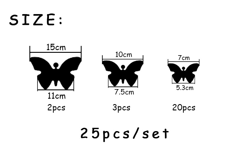 Neue Bunte Schmetterling Fliegende Acrylspiegel Wandaufkleber display picture 1