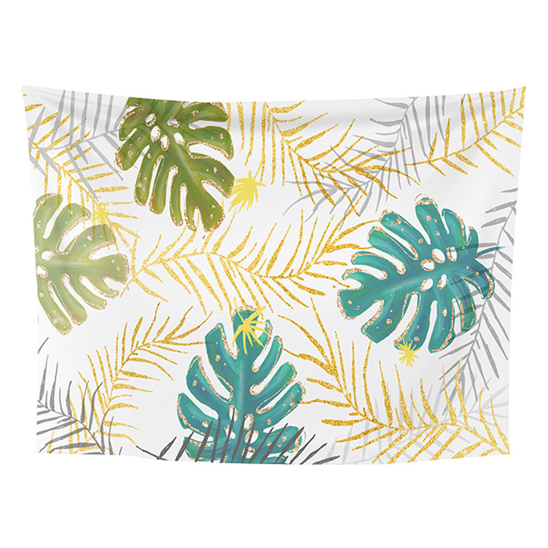 跨境外贸DIY挂布 北欧热带绿植挂饰ins家居挂布装饰背景墙挂毯