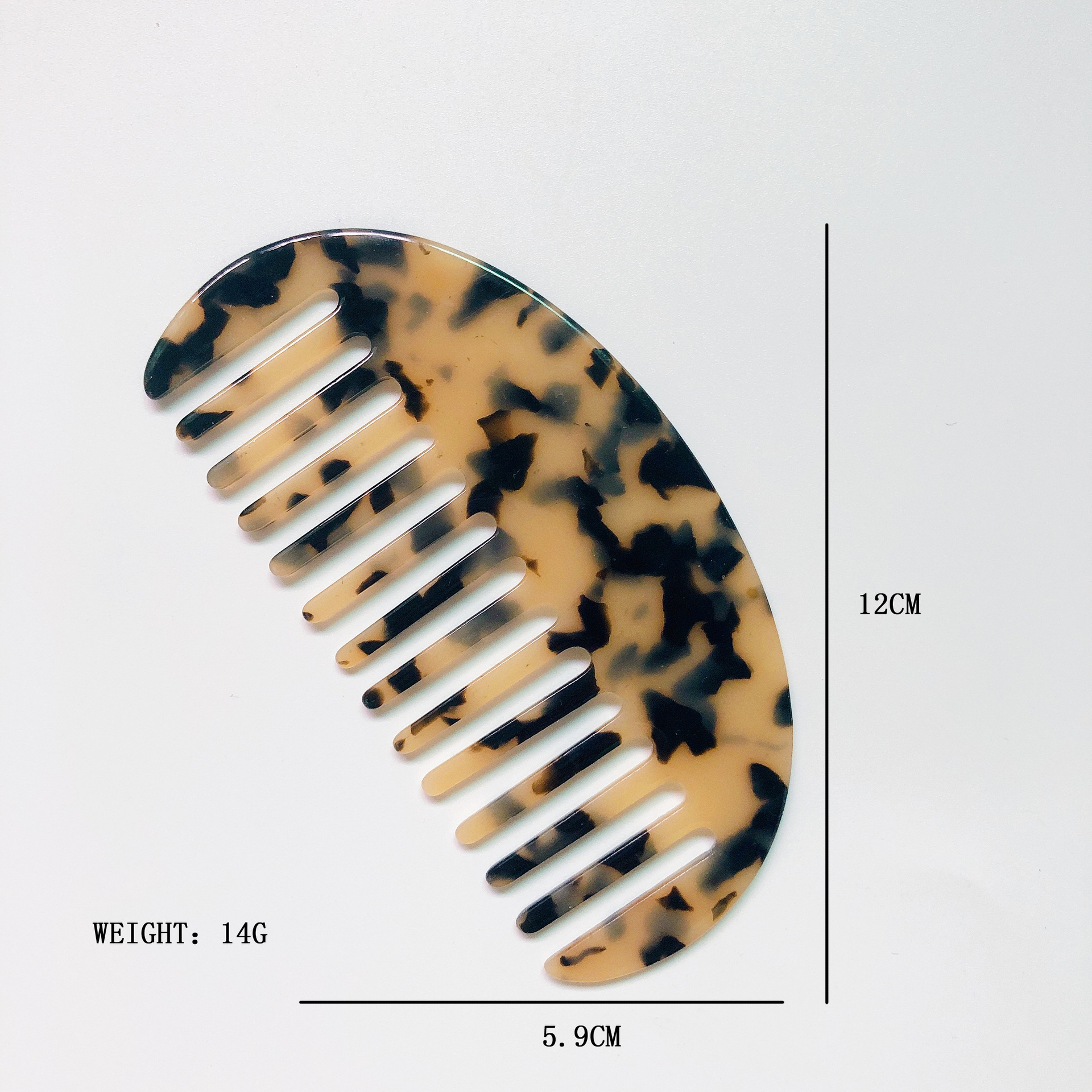 Simple Style Marble Acetic Acid Sheets Hair Combs 1 Piece display picture 1