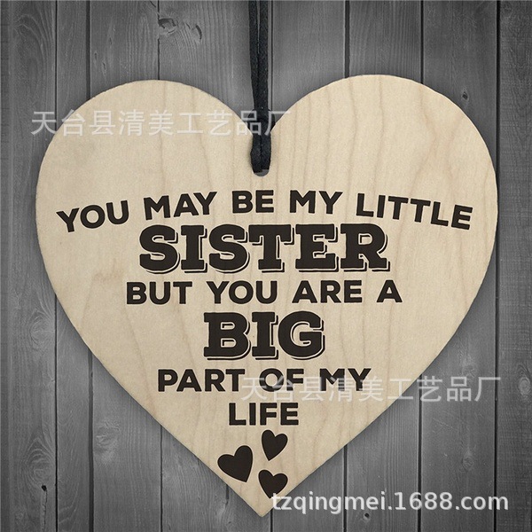 40 estilos nuevo 100mm amor madera chip colgante 1 Pack