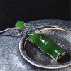 Bamboo agate pendant jade, ice imitation