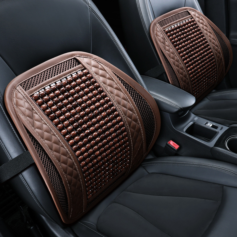 Car lumbar Beads ventilation Waist protection Lumbar massage cushion Office chair Lumbar pillow Pillow summer backrest Car