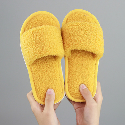 2020 Autumn and winter children Cotton slippers new pattern indoor non-slip Home Furnishing lovely Lambswool men and women Wool slippers