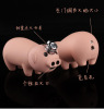 Cross -border Douyin Nasal Pig Creative Mini Pink Double Fire Pig Flexible Lunar Plight Wholesale Stalls