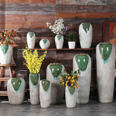 manual Bubble ceramics Floral organ Flowering plants gardening to ground Large vase Flower planting Art Arts and Crafts