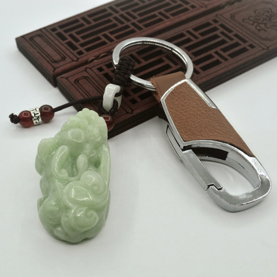 男士金属真皮汽车钥匙扣个性创意定制活动礼品赠品促销一件代发