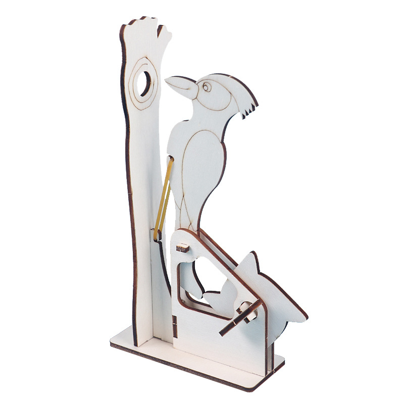 New woodpecker diy children's science experiment stem education teaching toys student small production invention wholesale