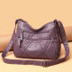 Middle-aged and elderly bag mother bag women's 2021 new middle-aged soft leather shoulder messenger bag large capacity grandma bag for the elderly