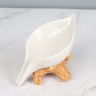 Creative ceramic soap holder, drying rack, cute laundry soap