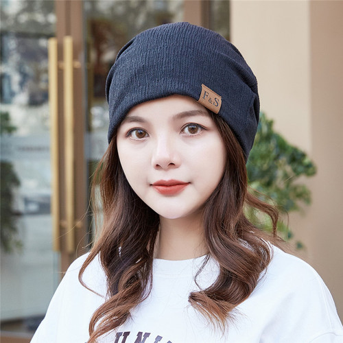 Spring hats for men and women, cotton headscarf hats, head covering hats, Korean style, trendy, thin, postpartum hats, outdoor cycling, stack hats